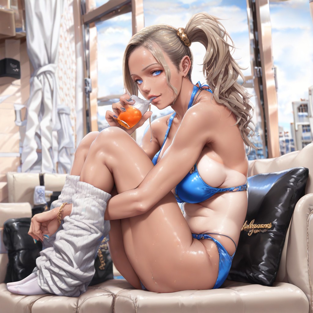 White Loose Socks, Colorful, Five Fingers Hentai AI Porn