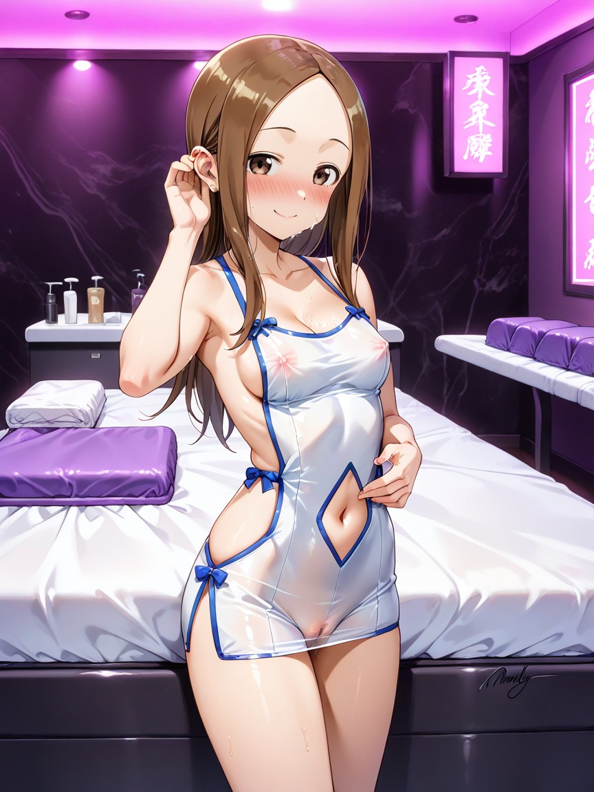 Side View, Puffy Pussy, Takagi-san Hentai AI Porn