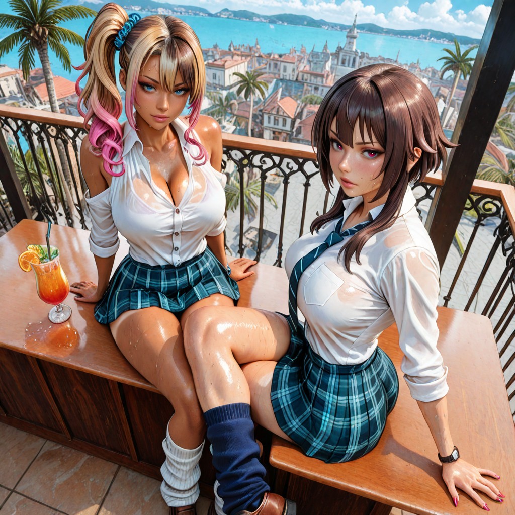 Perfect Butt, Side View, Sitting Hentai AI Porn