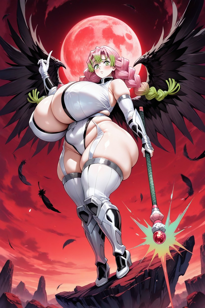 Goddess Crossover Cosplay, Bbw, Highleg White Taimanin Leotard Hentai AI Porn