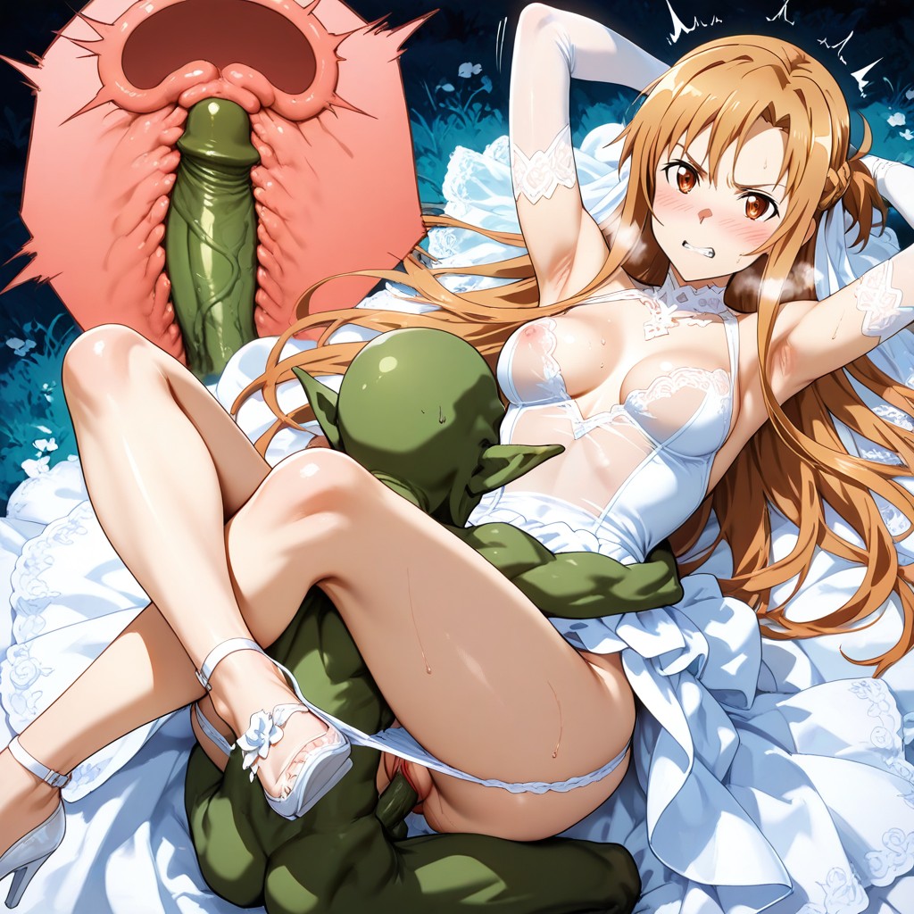 Small Breasts, Blush, Snatched Waist Hentai AI Porn