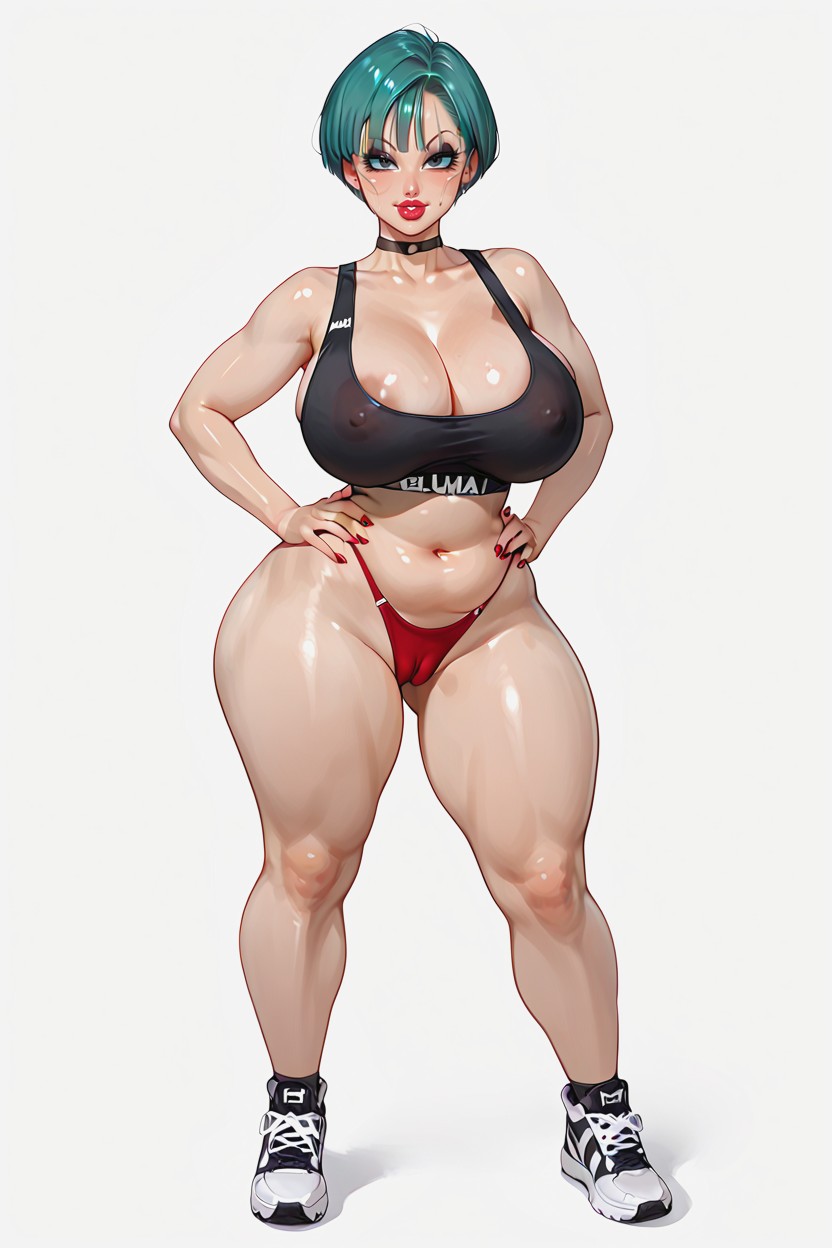 Model, Front View, Thick Thighs Hentai AI Porn