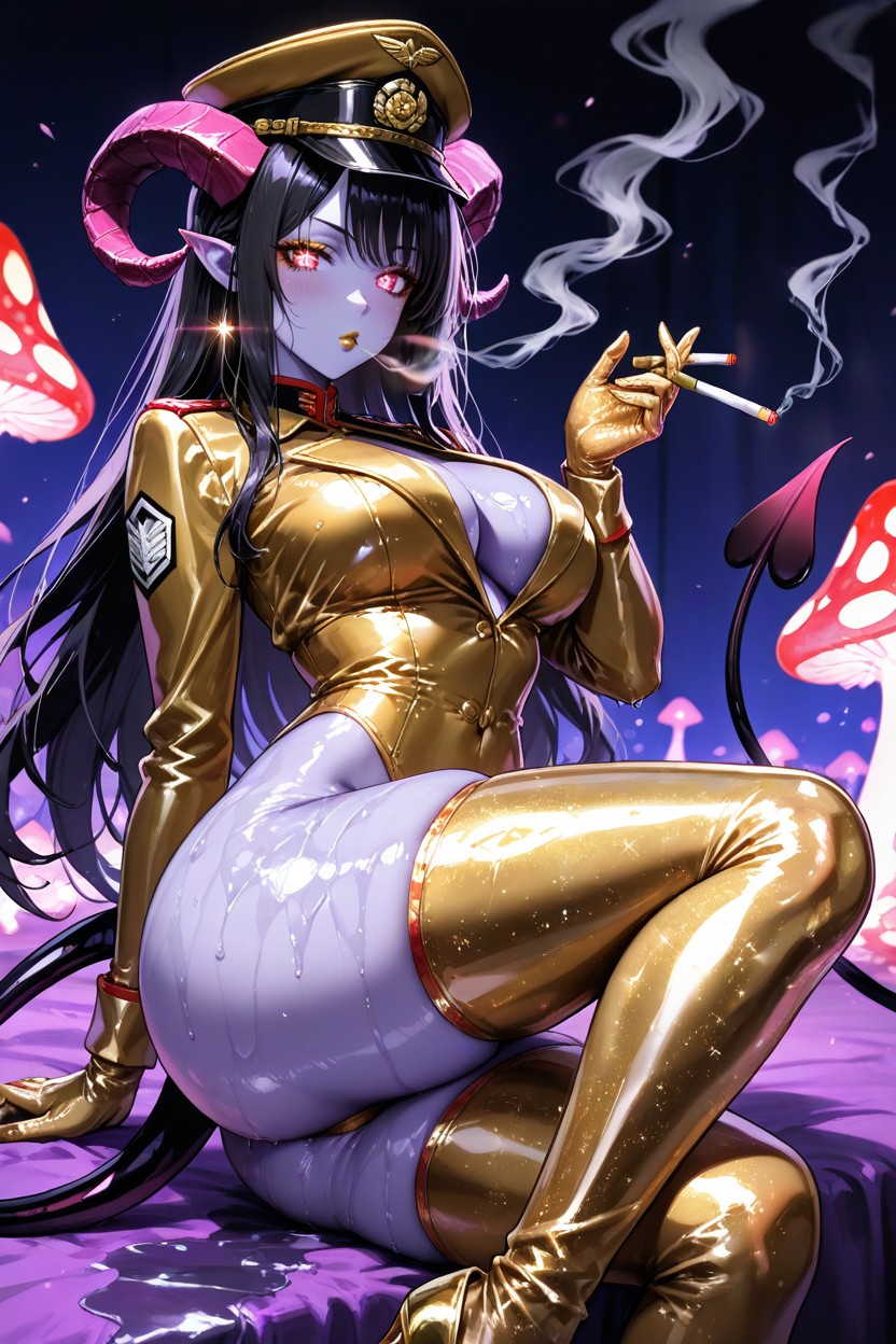 Shiny Skin, Steamy Breath, Perfect Medium Breasts Hentai AI Porn