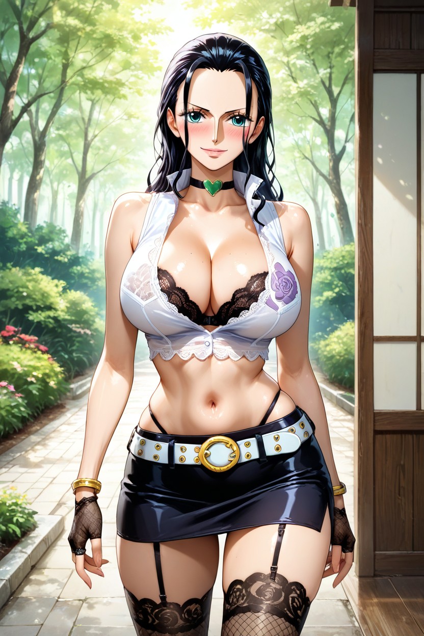 White Belt, Many Details, Hearts Of A Woman In Love Hentai IA