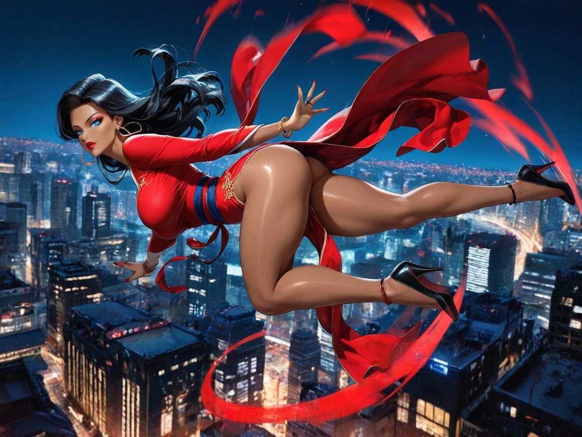 Perfect Ass, Medium Ass, Flying In Forward Motion Hentai AI Porn