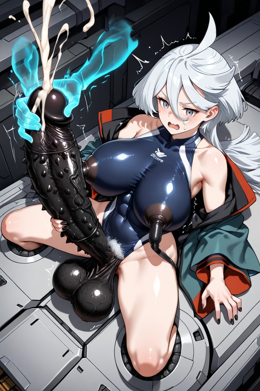 Very High Hip Line, Huge Wide Round Testicles, Restraints Made Of Iron Hentai AI Porn