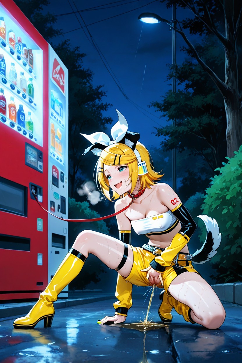 Bush, Medium Ass, Sporty And Energetic Silhouette Hentai AI Porn