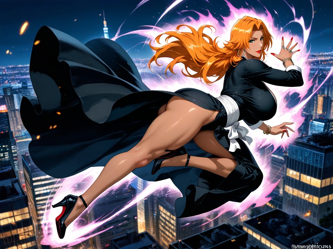 Ginger, Perfect Tits, Noir Hentai AI Porn