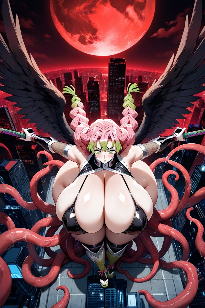 Excessive Tentacles, Tentacles Everywhere, Breast Expansion Hentai AI Porn
