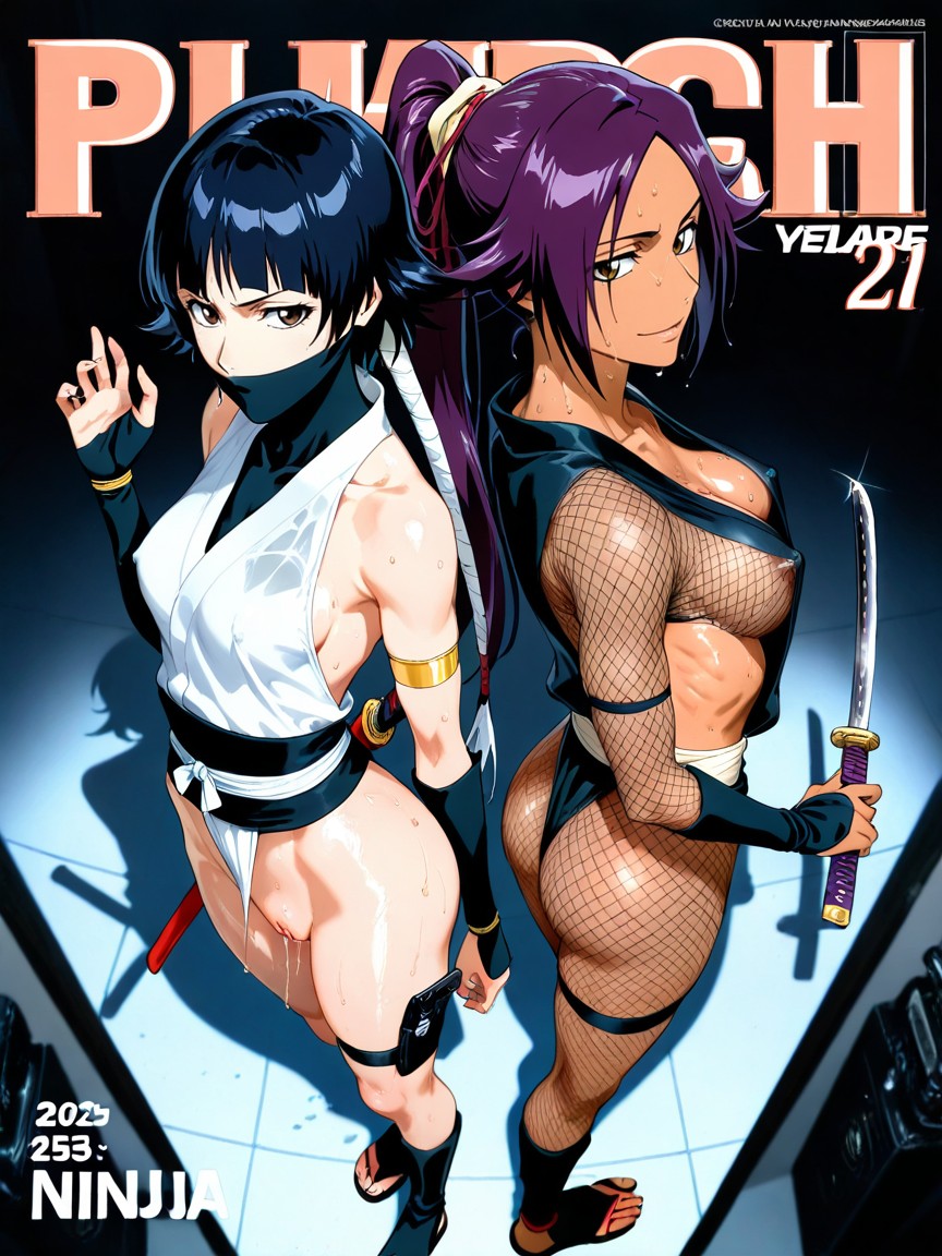 Side View, Back On Back, Erect Nipple Hentai AI Porn