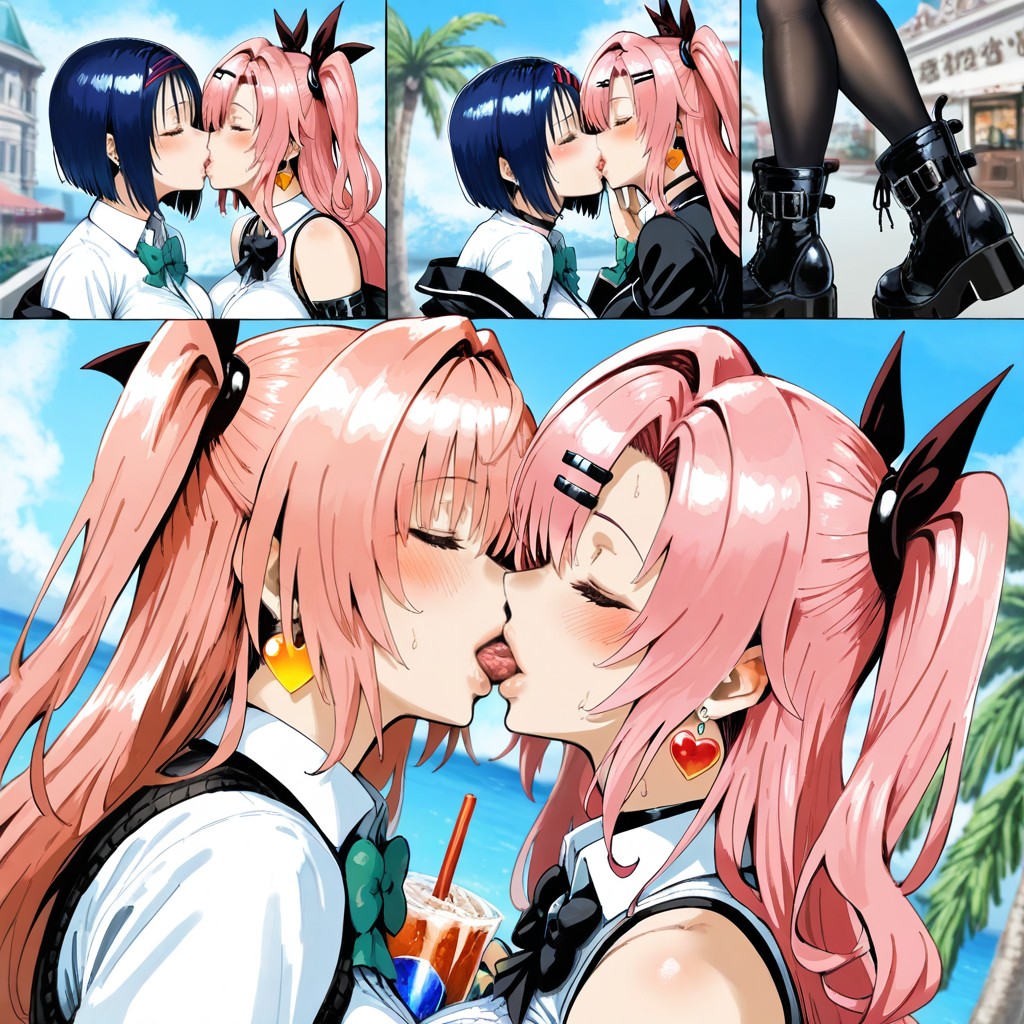 Sainan College Uniform, Green Eyes, Coastal Town Hentai AI Porn