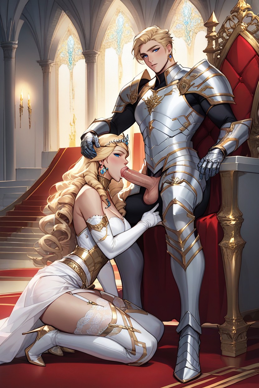 Throneroom, Gold Pet Collar, Sex With Men Hentai AI Porn