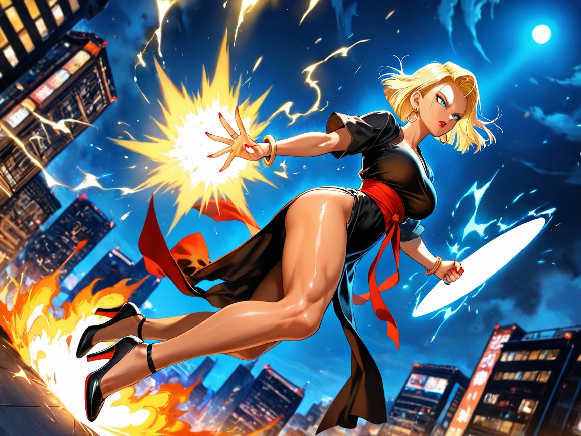 Motion Blur Effects, Black Open Toe Heels, Buildings On Fire Porno IA Hentai
