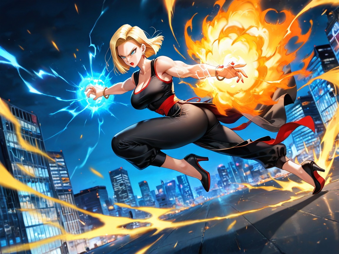 Floating In The Air, Dragonball Style Power Up, Bracelets Porno IA Hentai