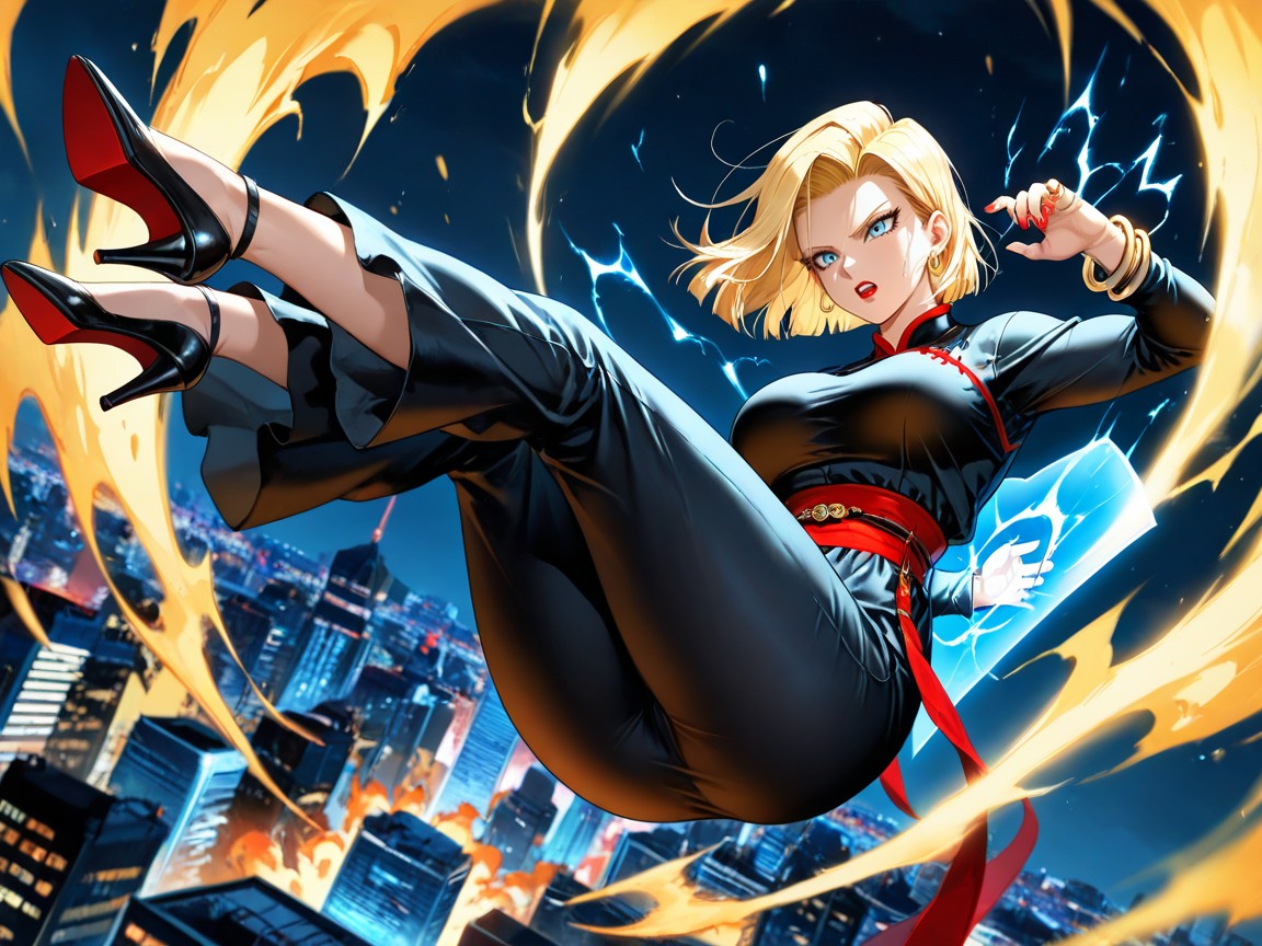 Body, Energy Shield Around Her, Ville Porno IA Hentai