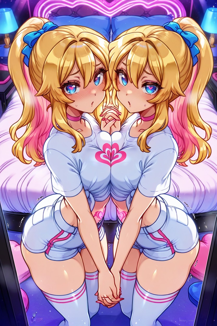 Covered Shirt, Pink Coloured Inner Hair, Gyaru Porno IA Hentai