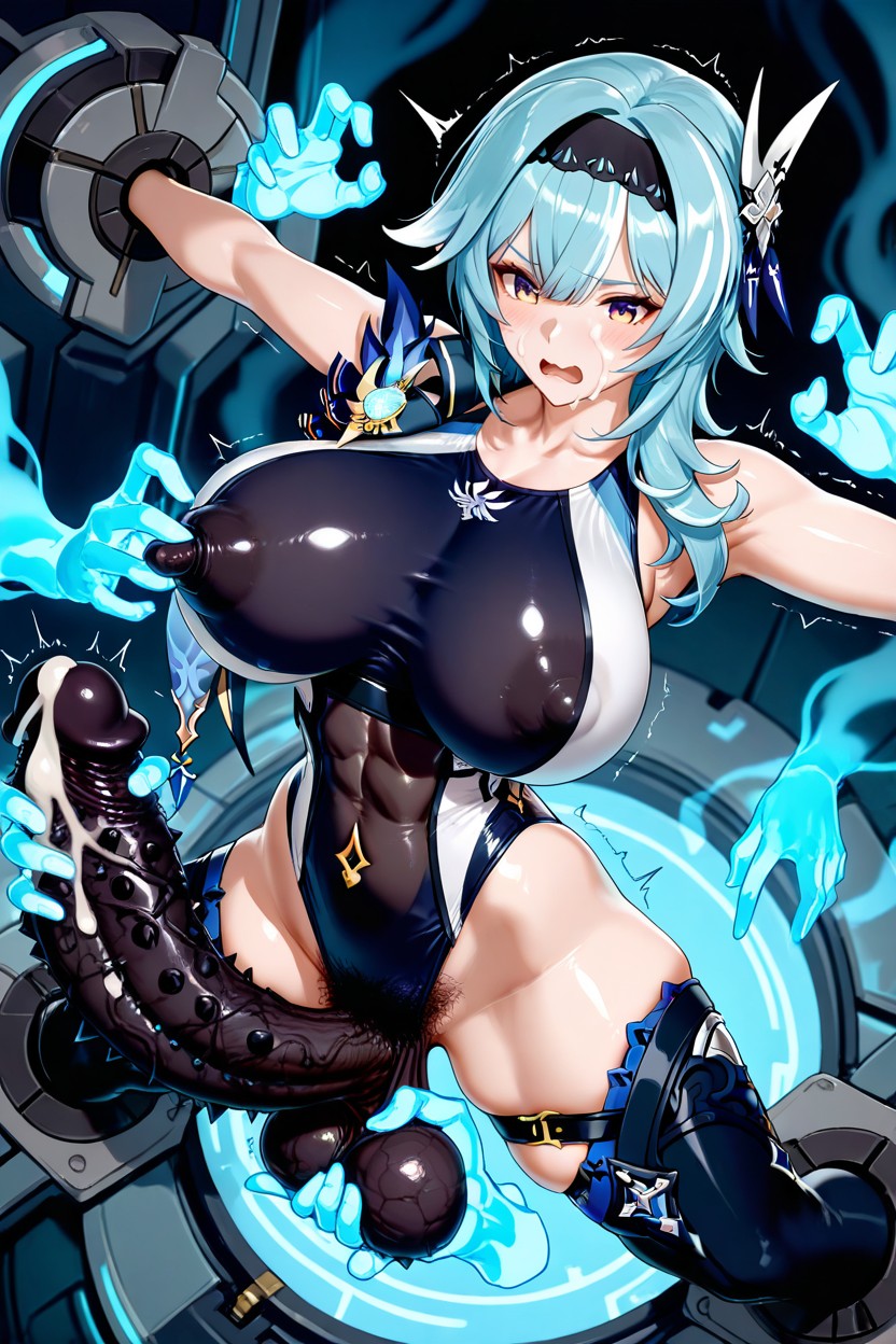Black Testicles, Barbed Glans, Trembling Penis Hentai AI Porn