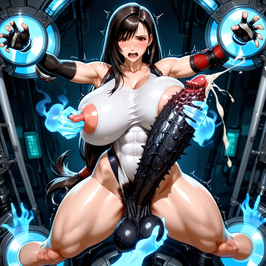 Oversized Hyper Gigantic Penis, Receiving Large Penis Handjob, Solo Hentai IA