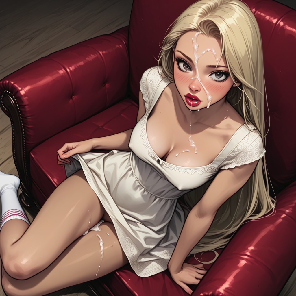 Gluteals, Orgasm Surprise Face, Lifted Sundress Hentai AI Porn