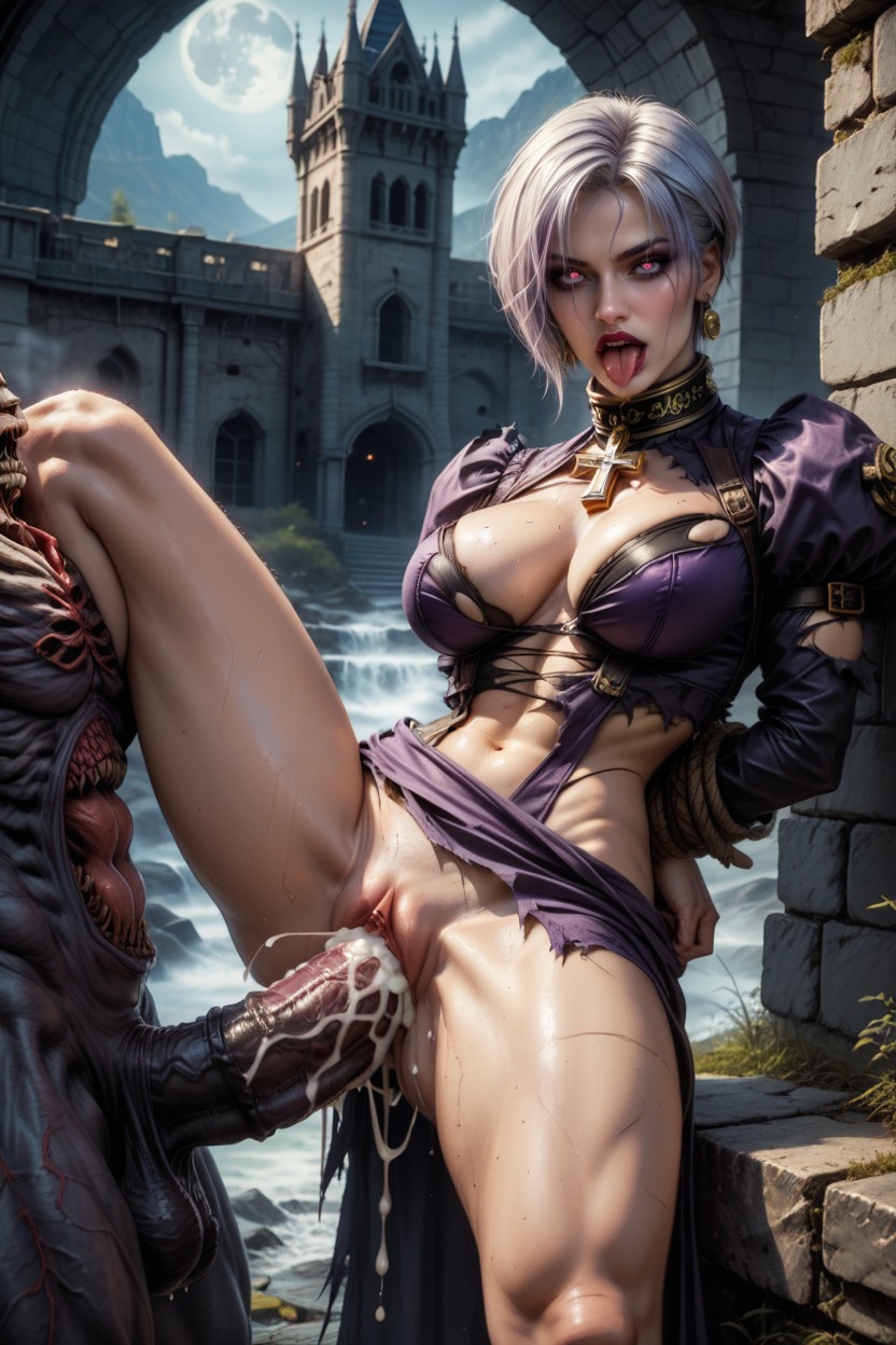 Large Fire In Background, Pussy Penetration, Isabella Valentine From Soulcalibur Porno IA Hentai