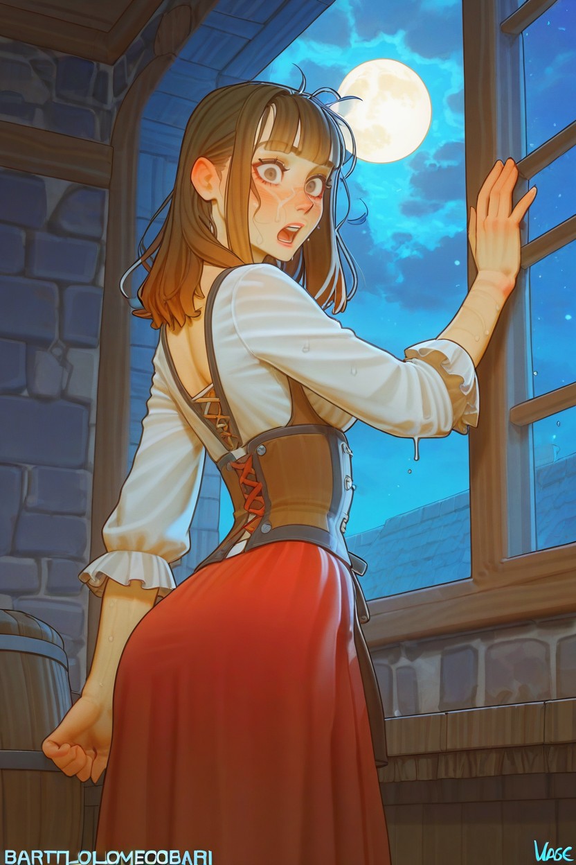 Disheveled, Dutch Angle, Ing At Moon Hentai IA