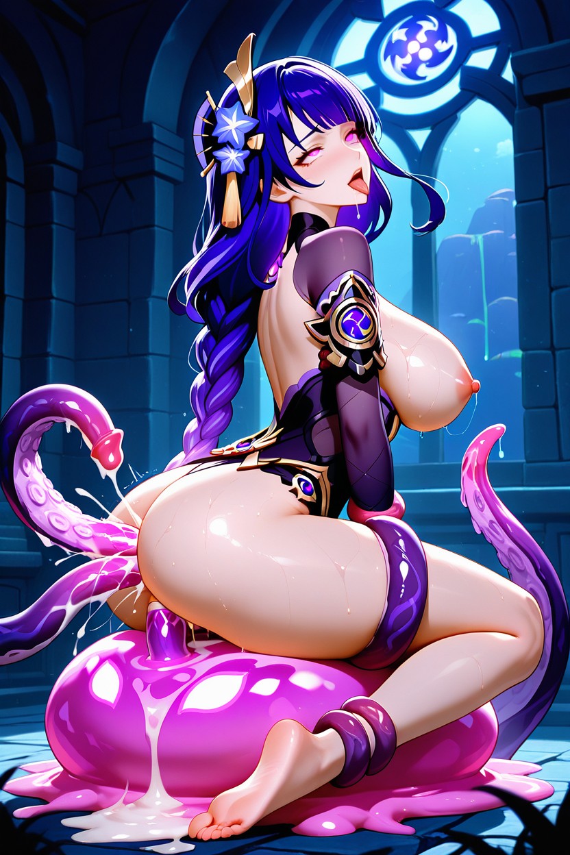 25+, Rolling Eyes, Head Tilted Upward Hentai AI Porn