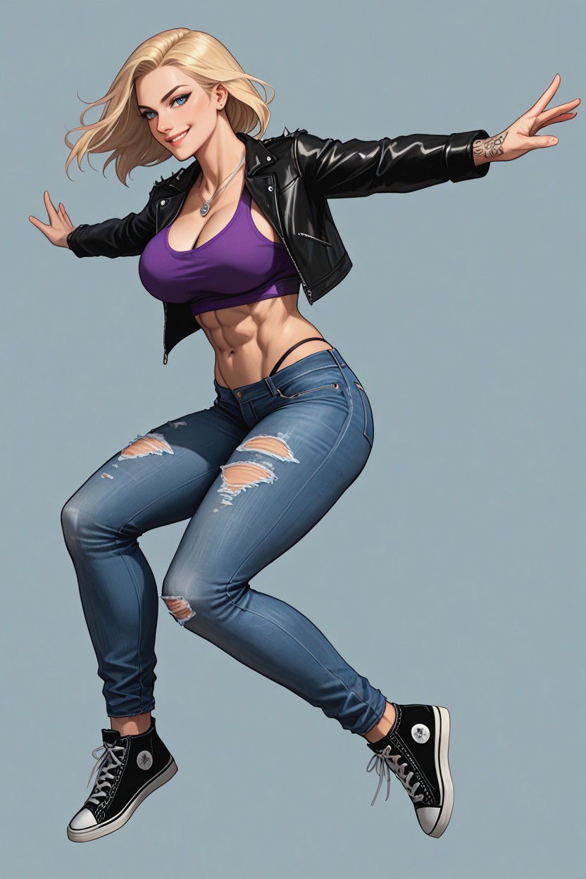 Powerful Feminine Physique, Bouncing Breasts, Floating In The Air Porno IA Hentai