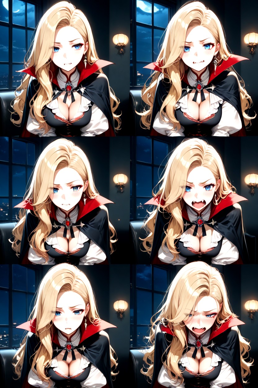 Curious Expression, No Inset, Medium Breast Hentai AI Porn