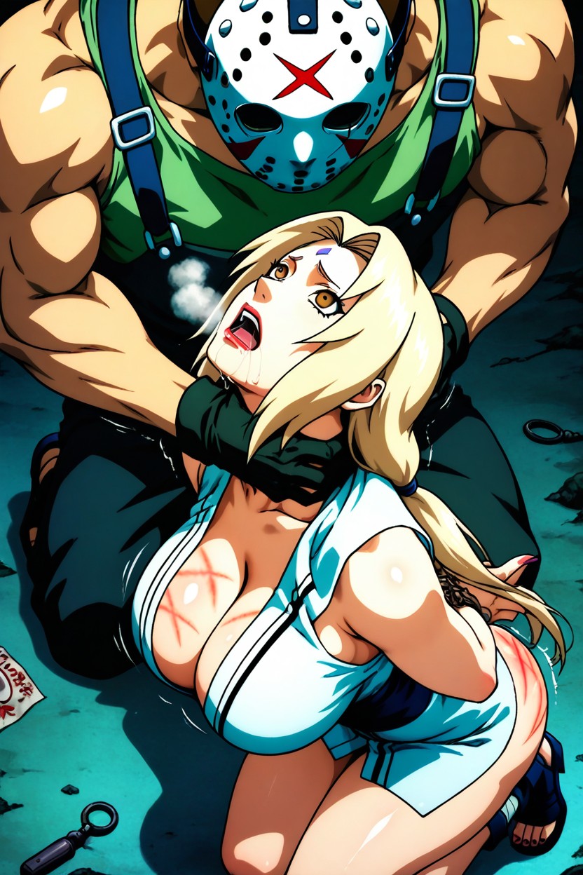 Dimly Lit, Cell Shading, Animation Style Porno IA Hentai