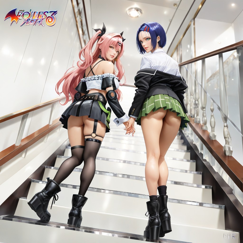 Nicole Demara From Zenless Zone Zero, Corps Entier, Du Bas Vers Le Haut Porno IA Hentai