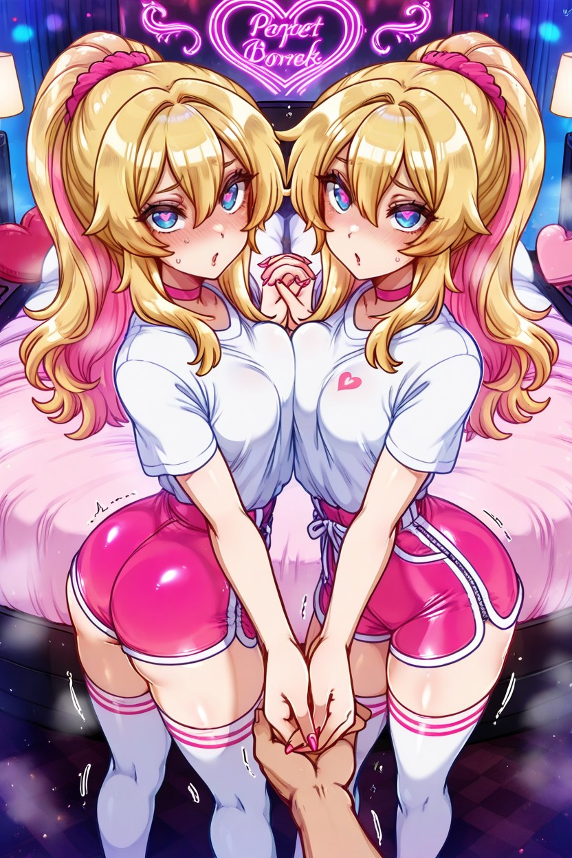 Pink Choker, Interlocked Fingers, O Face Hentai AI Porn