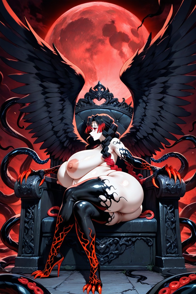 Tir À La Taille, Mitsuri Kanroji Demon Slayer Black Voluminous Bangs, Gigantic Oversized Colossal Breasts Porno IA Hentai