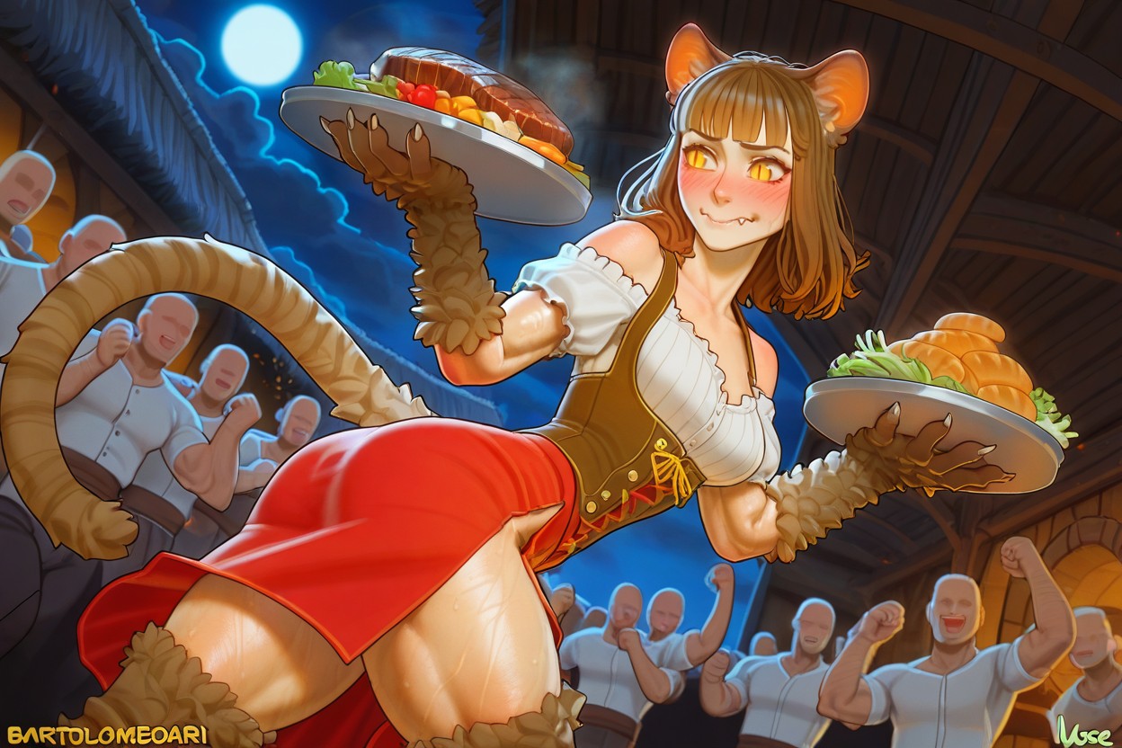 Crowd, Petite Poitrine, Dutch Angle Porno IA Hentai