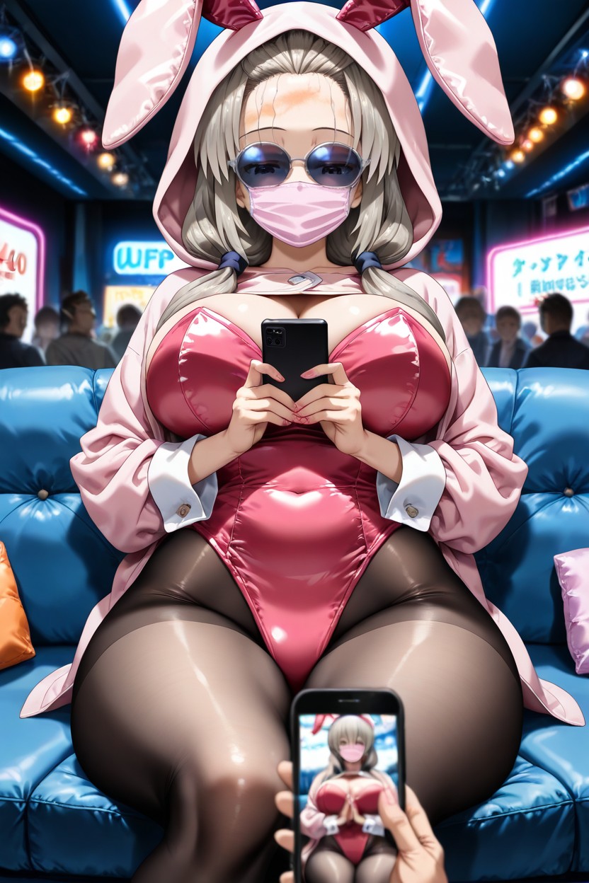 Warm Lighting, Blurred Crowd In Background, Sein Massif Porno IA Hentai