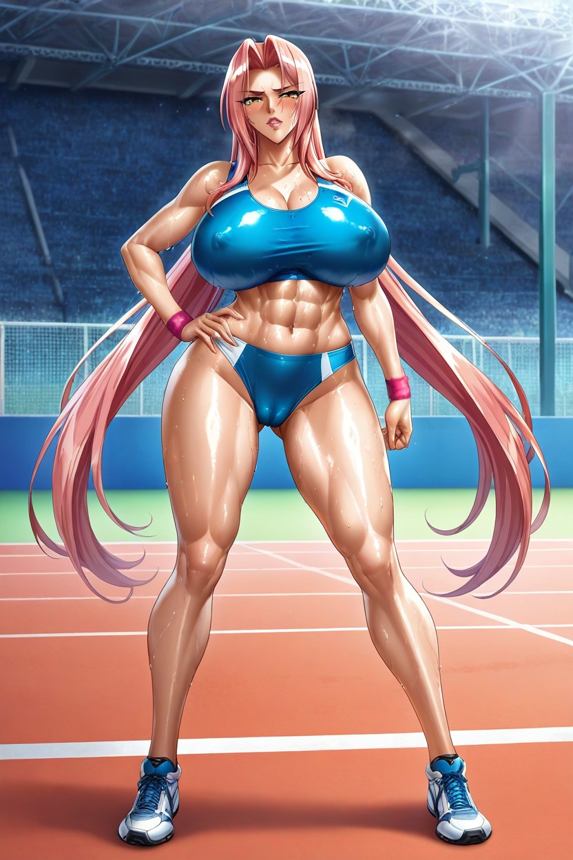 Very Big Breast, Sweaty, Perfect Hourglass Body Hentai AI Porn