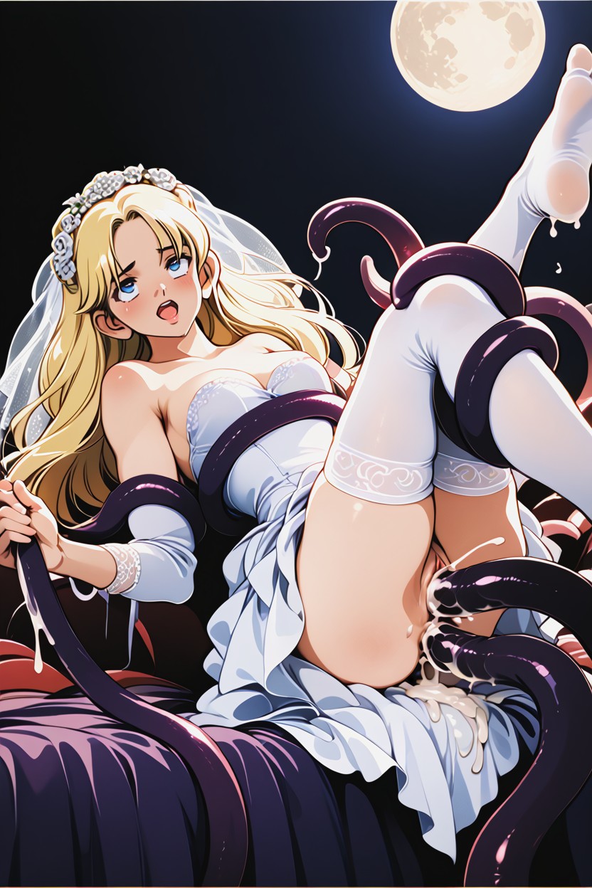 Open Mouth, Honeymoon, Blue Eyes Hentai AI Porn
