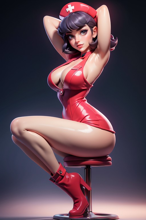 裸, And Bright Red Platform Boots, 18+ ヘンタイAIポルノ