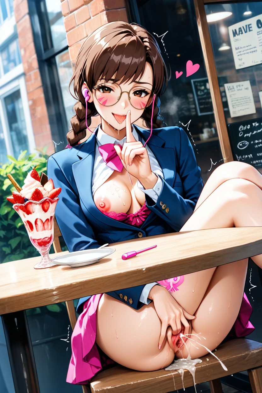 Smile, Grand Angle, Petite Poitrine Porno IA Hentai