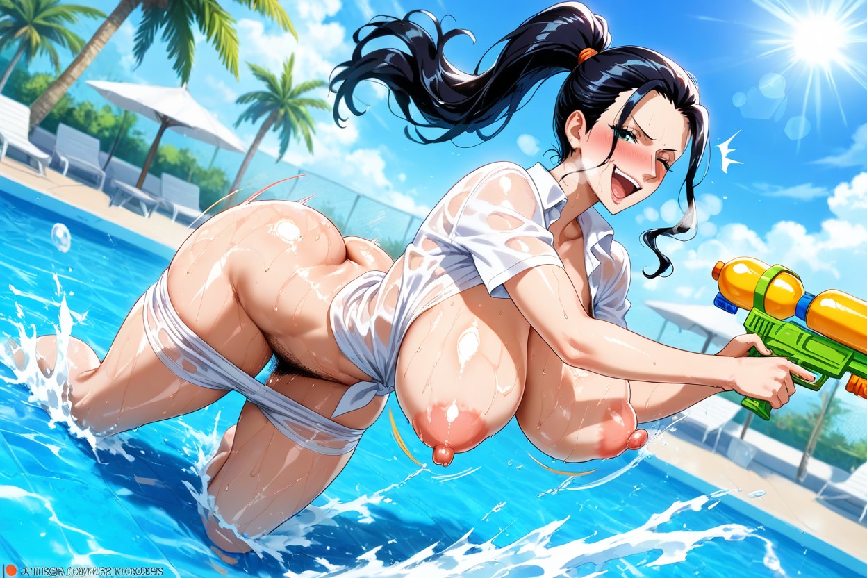 Solo, Bubble Butt, Palm Trees Porno IA Hentai
