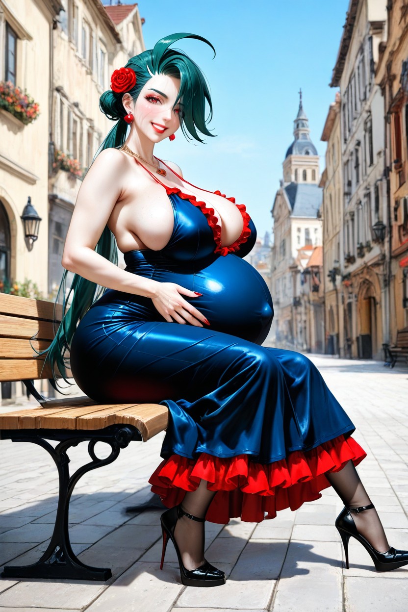 Sitting, Hands On Belly, Sideboob 헨타이 AI 포르노
