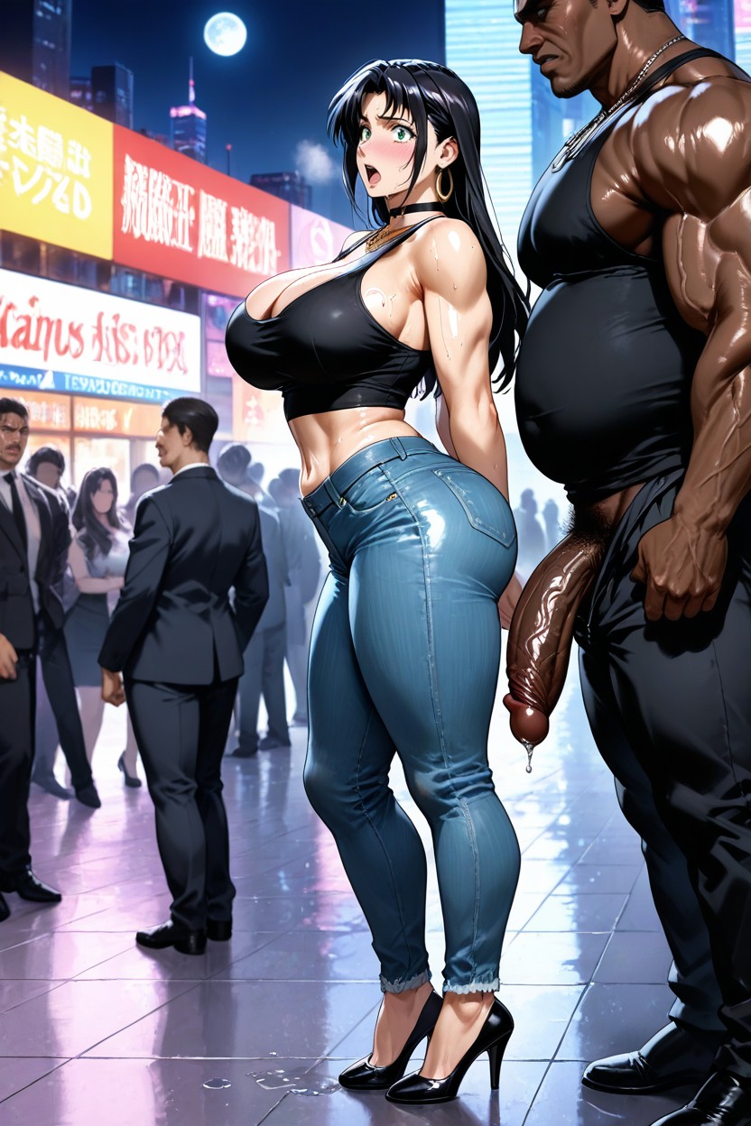 Collier, Sweaty, Oiled Skin Porno IA Hentai
