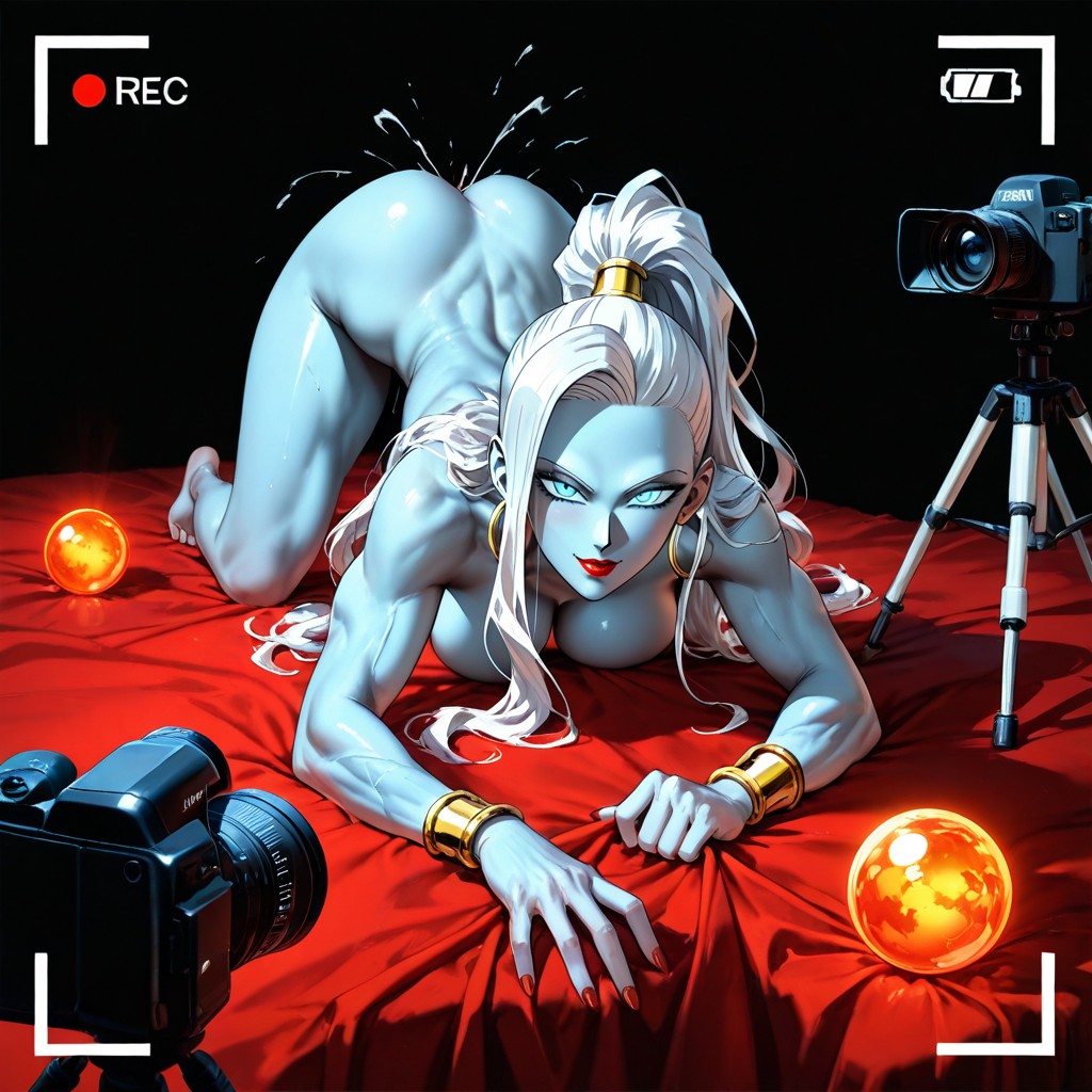 Detailed Face, Red Nails, Lignes De Bronzage Porno IA Hentai
