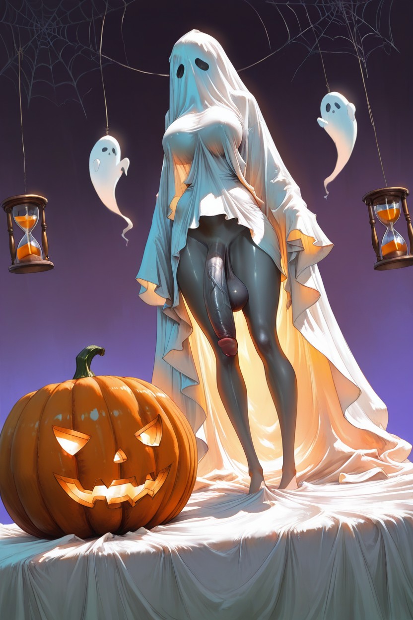 Big Balls, Vista Frontal, Flaccid Hentai IA