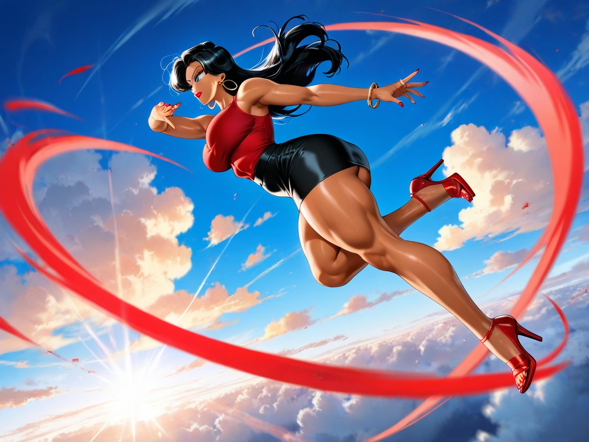 Bracelets, Perfect Tits, Flying Pose Porno IA Hentai