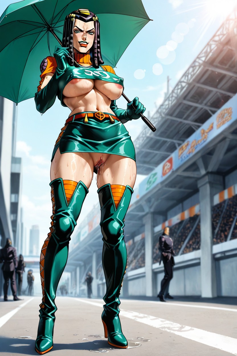 Under Boob, Tight Skirt, Big Nipple AI黃漫