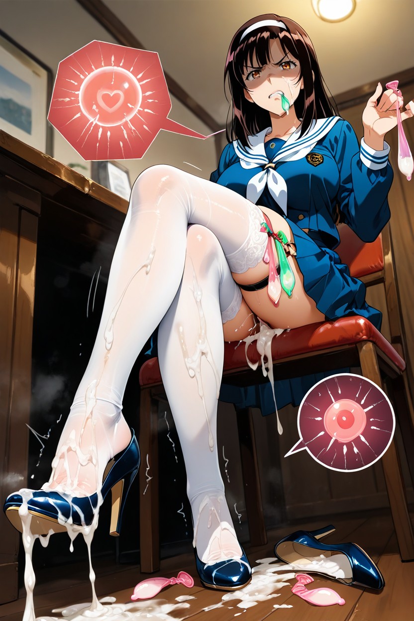 Cum On Mouth, Cum On Shoes, After Sex Porno IA Hentai