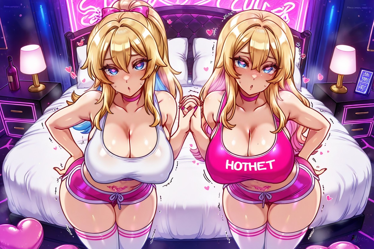 Steam, Skin Tight Pink White Sports Bra, Strip Club Porno IA Hentai