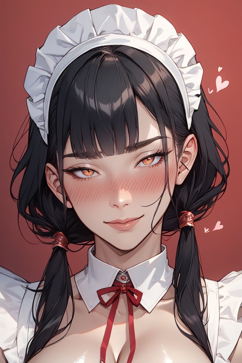 Head Tilt, 巨大ハンガー, Black Hair ヘンタイAIポルノ