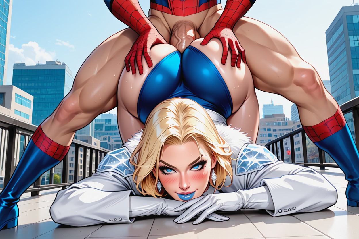 Cheveux En Bataille, Emphasis Accurate Spider-man Outfit, Pose De Jack O' Lantern Porno IA Hentai