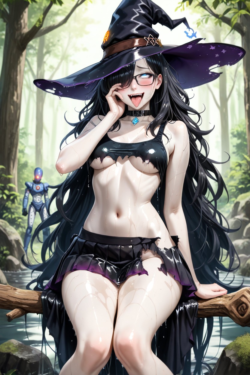 Pale Skin, Up Skirt, Stand Hentai IA